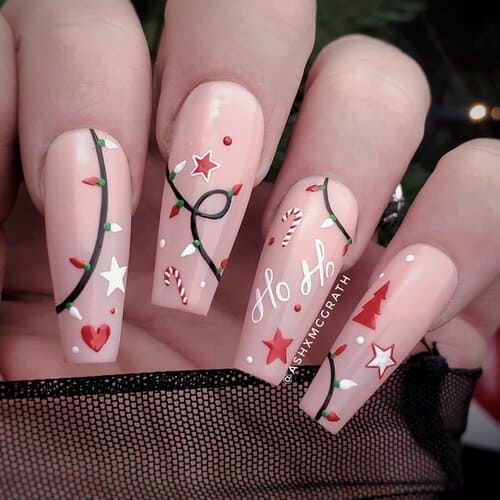 ongles de noël