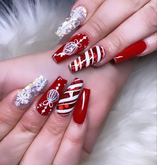 ongles de noël