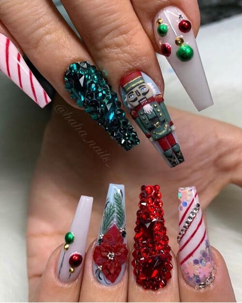 ongles de noël