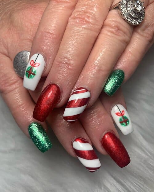 ongles de noël