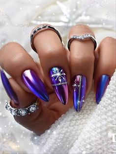 ongles nouvel an metalliques
