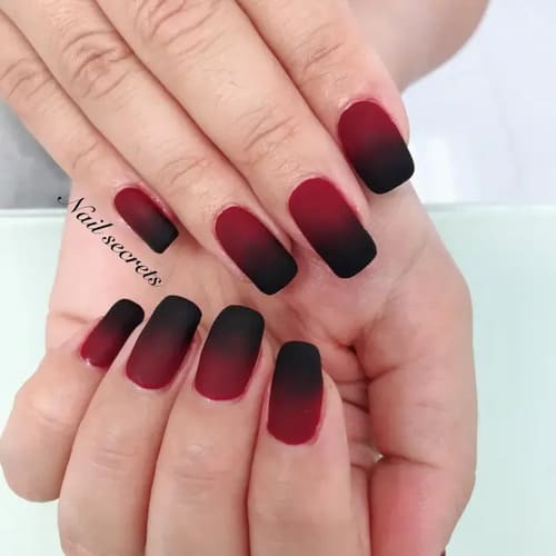 ongle saint-valentin rouge bordeaux