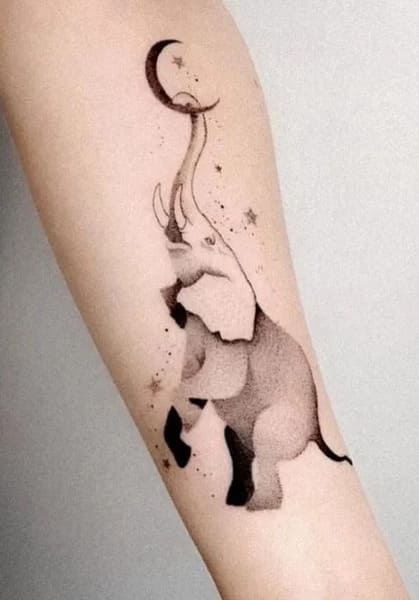 tatouage éléphant