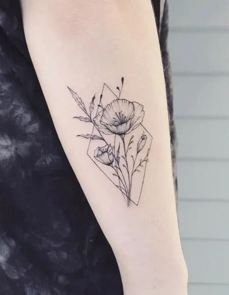 tatouage fleur 