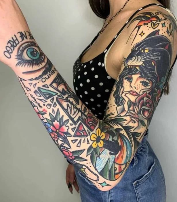 bras tatouage femme