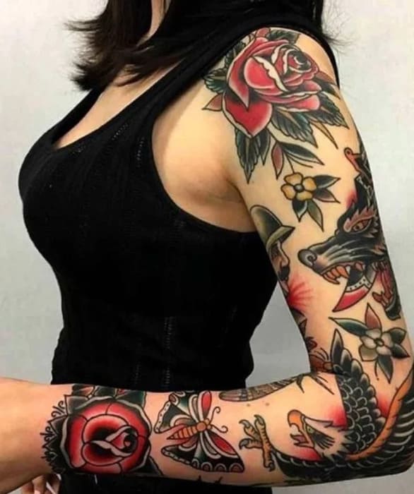 bras tatouage femme