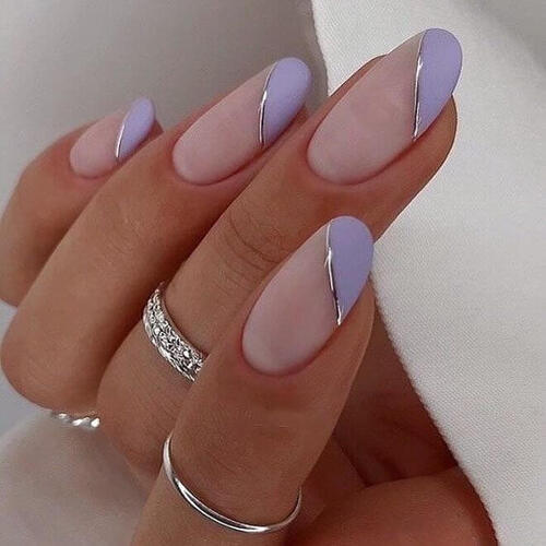 ongles printemps violet