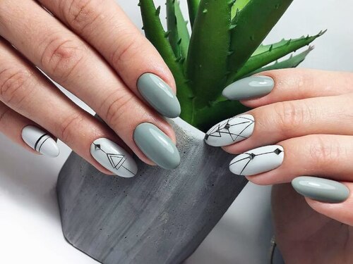 ongles printemps vert