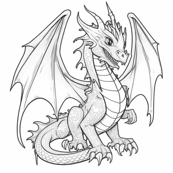 dessin de dragon