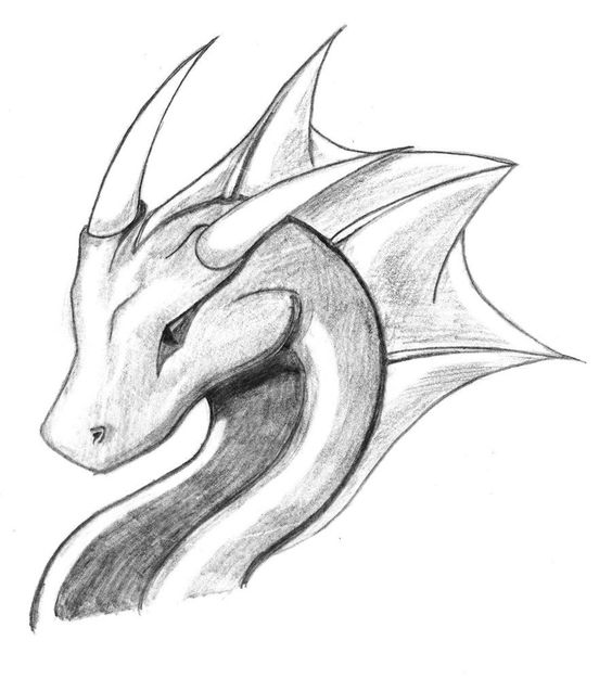 dessin dragon facile