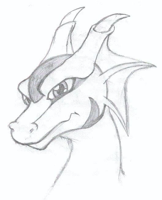 dessin dragon facile