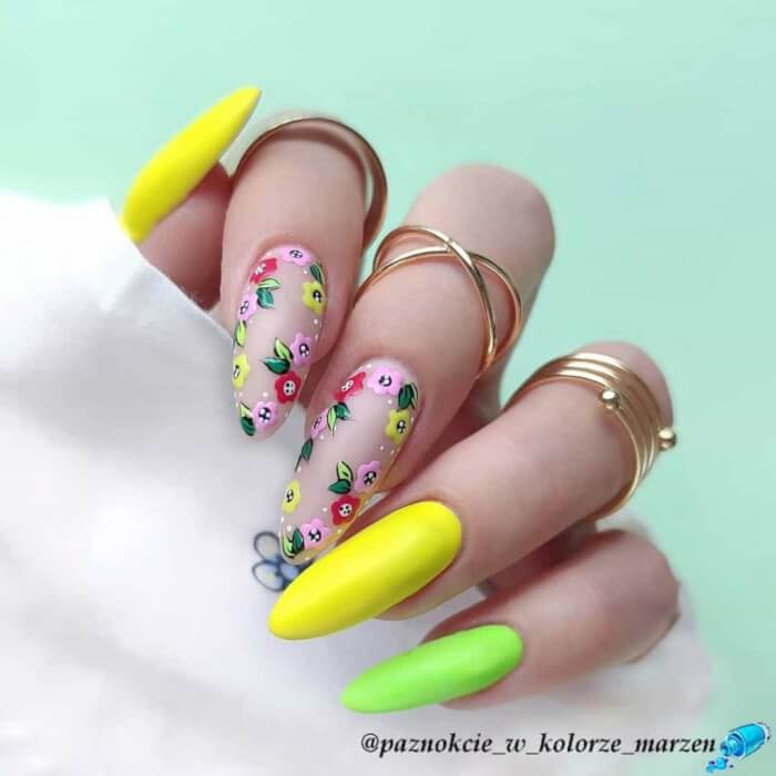 ongles jaunes tendance été