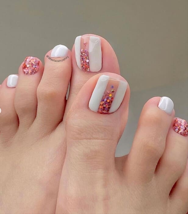 ongles pieds été