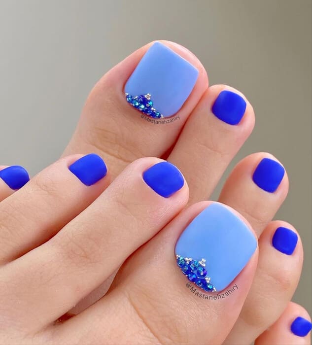 ongles pieds été