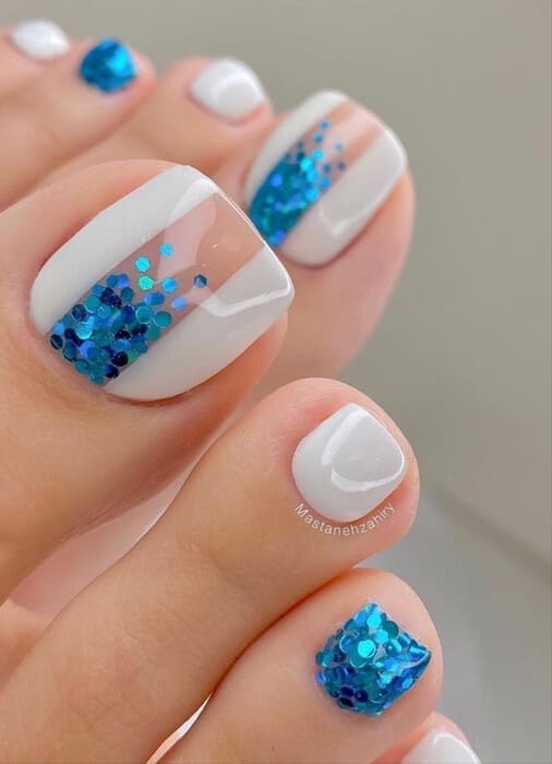 ongles pieds été