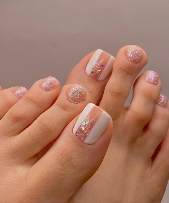 ongles pieds été