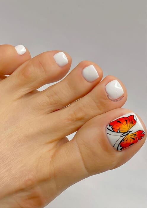 ongles pieds été