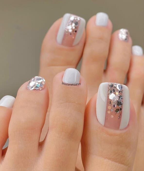 ongles pieds été