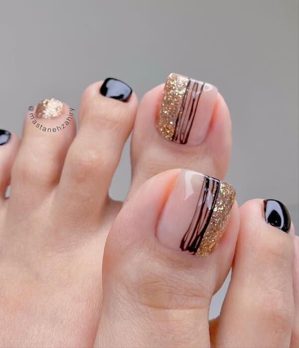 ongles pieds été