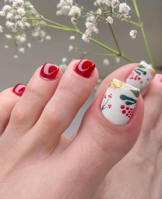 ongles pieds été