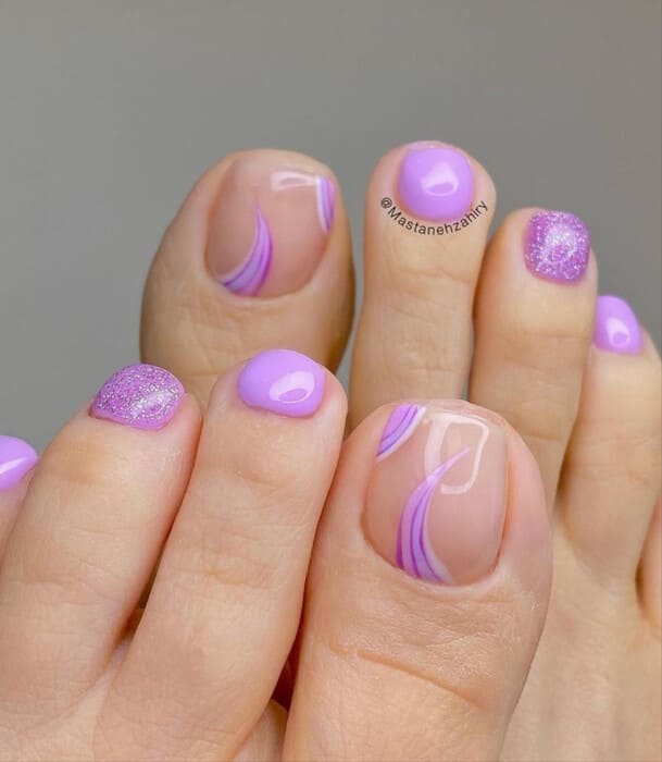 ongles pieds été