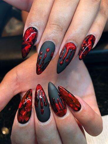 ongles effrayants Halloween