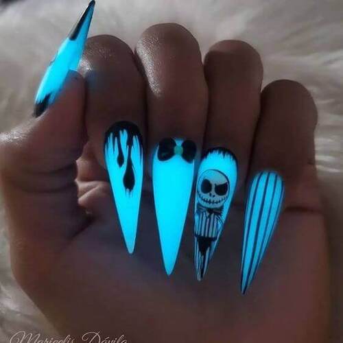 ongles effrayants Halloween