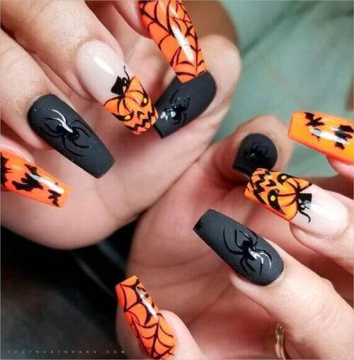 ongles effrayants Halloween