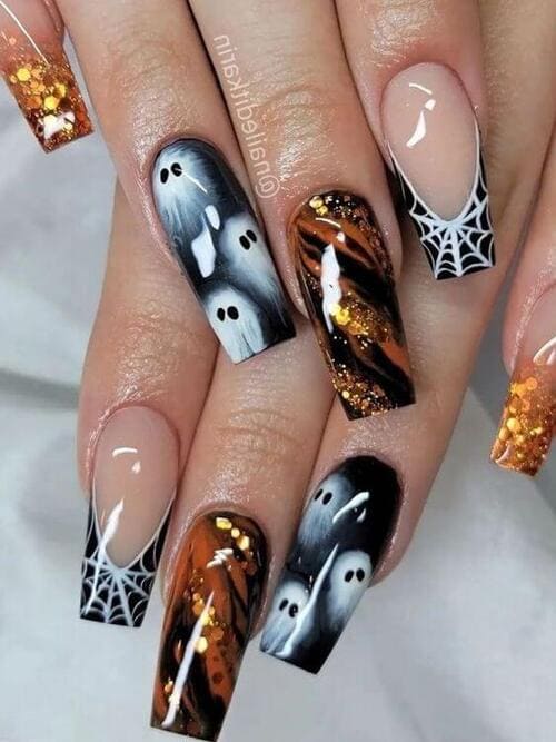 ongles terrifiants Halloween