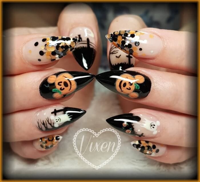 ongles halloween disney