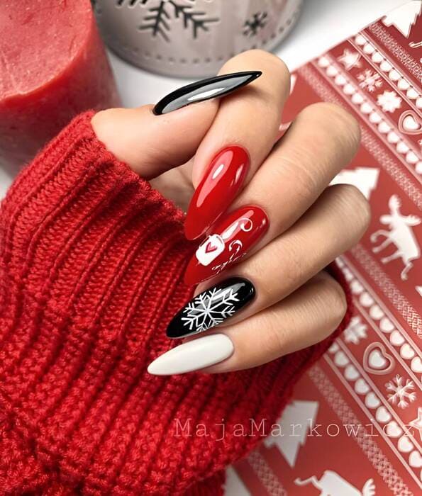 idées ongles noel