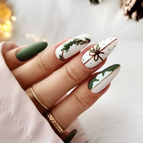 idées ongles de noel