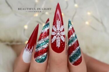 idées ongles de Noël