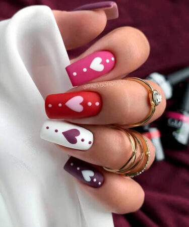 ongles St-Valentin