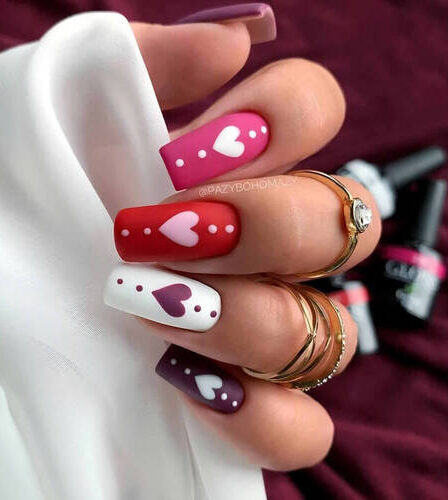 ongles St-Valentin