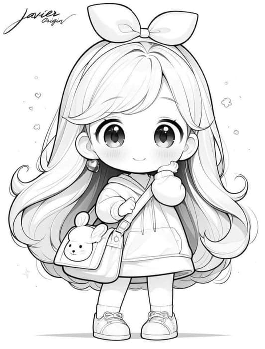 dessin personnage kawaii facile