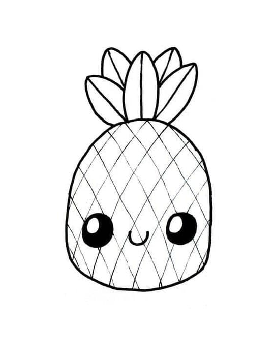 dessin aliment kawaii facile