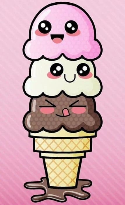dessin aliment kawaii facile