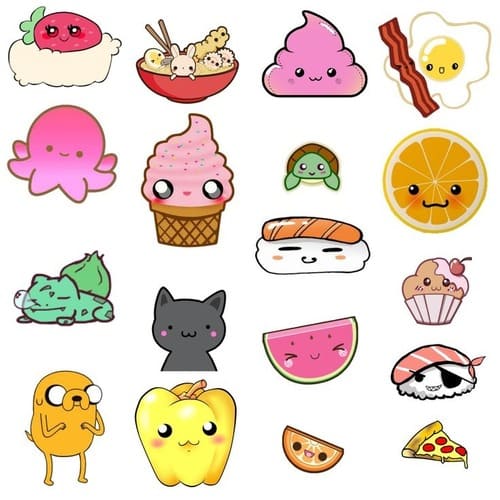 dessin aliment kawaii facile